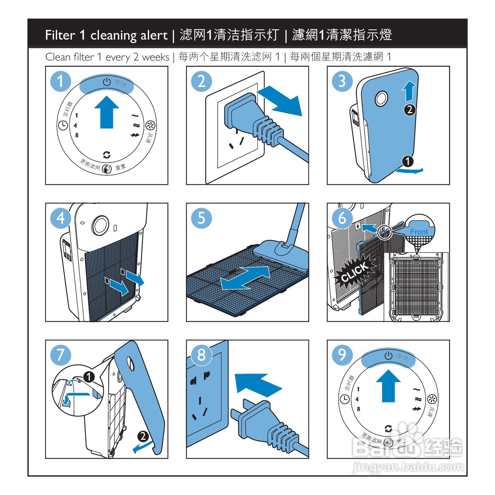 PHILIPS AC4016空气净化器说明书