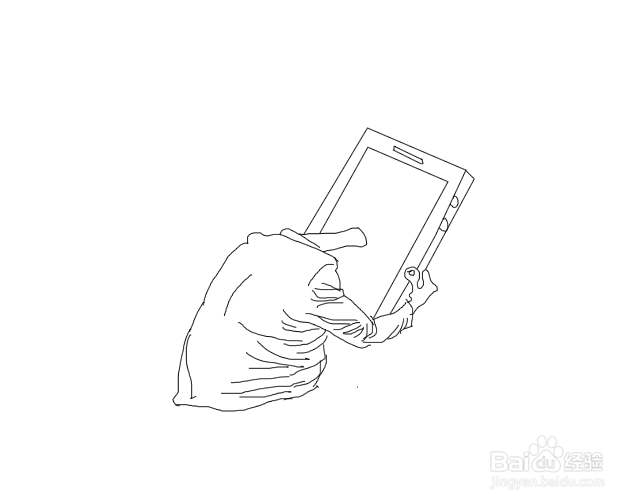 别让手机抢走了我的梦想绘画