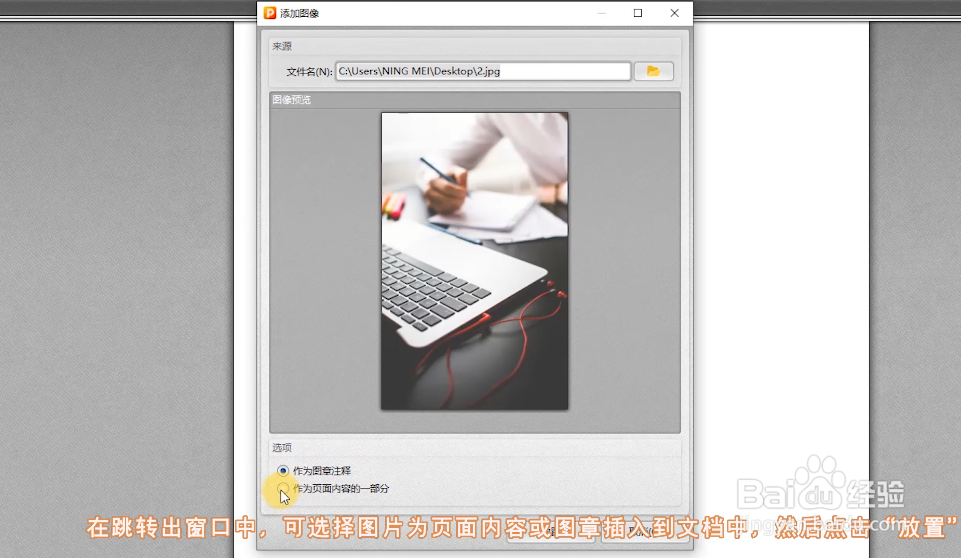 怎么给PDF文档添加图片？