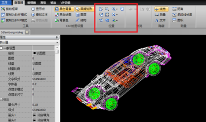 CAD多维线性图平面填色方法