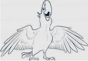 如何绘制里约大冒险中的蓝金刚鹦鹉