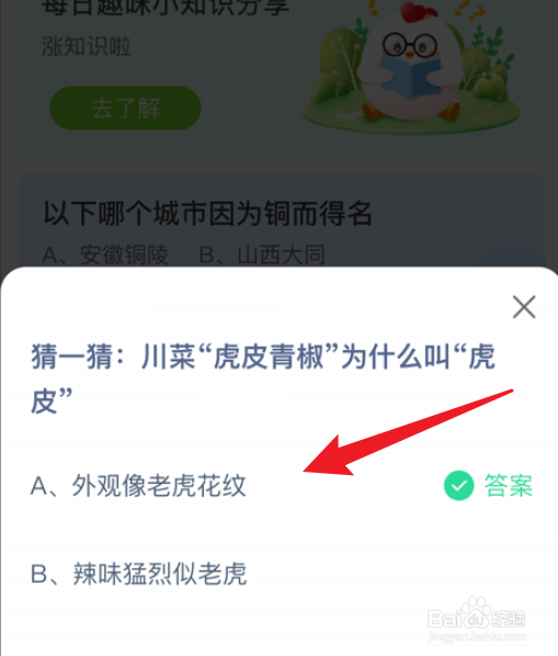 川菜虎皮青椒为什么叫虎皮蚂蚁庄园