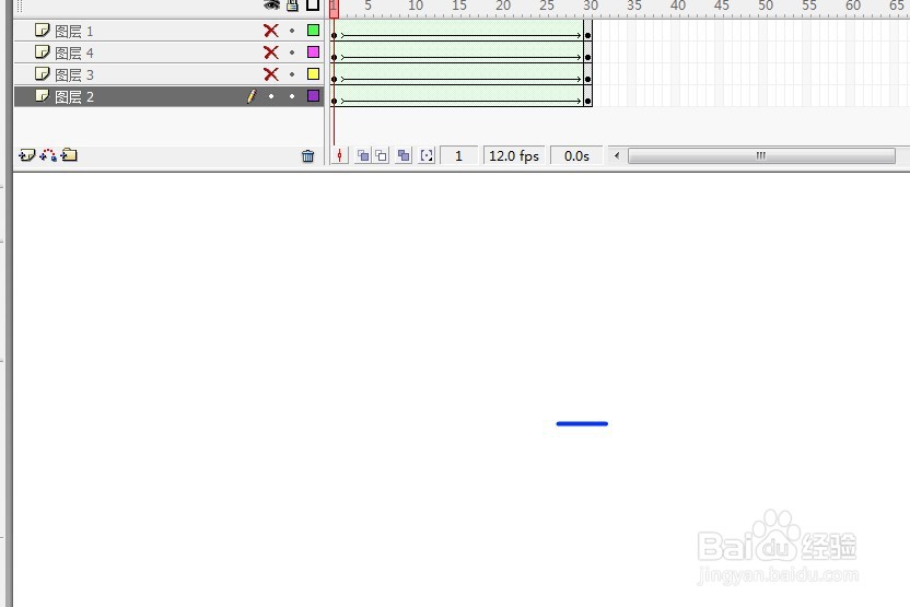 flash用形状补间动画展示矩形画法