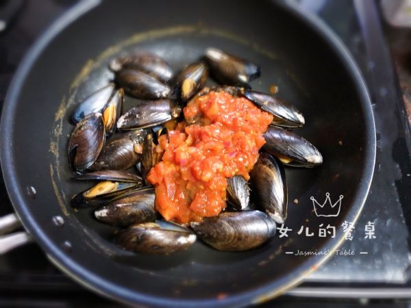 西红柿蒜香青口