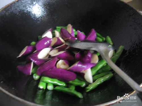 四季豆炒茄子