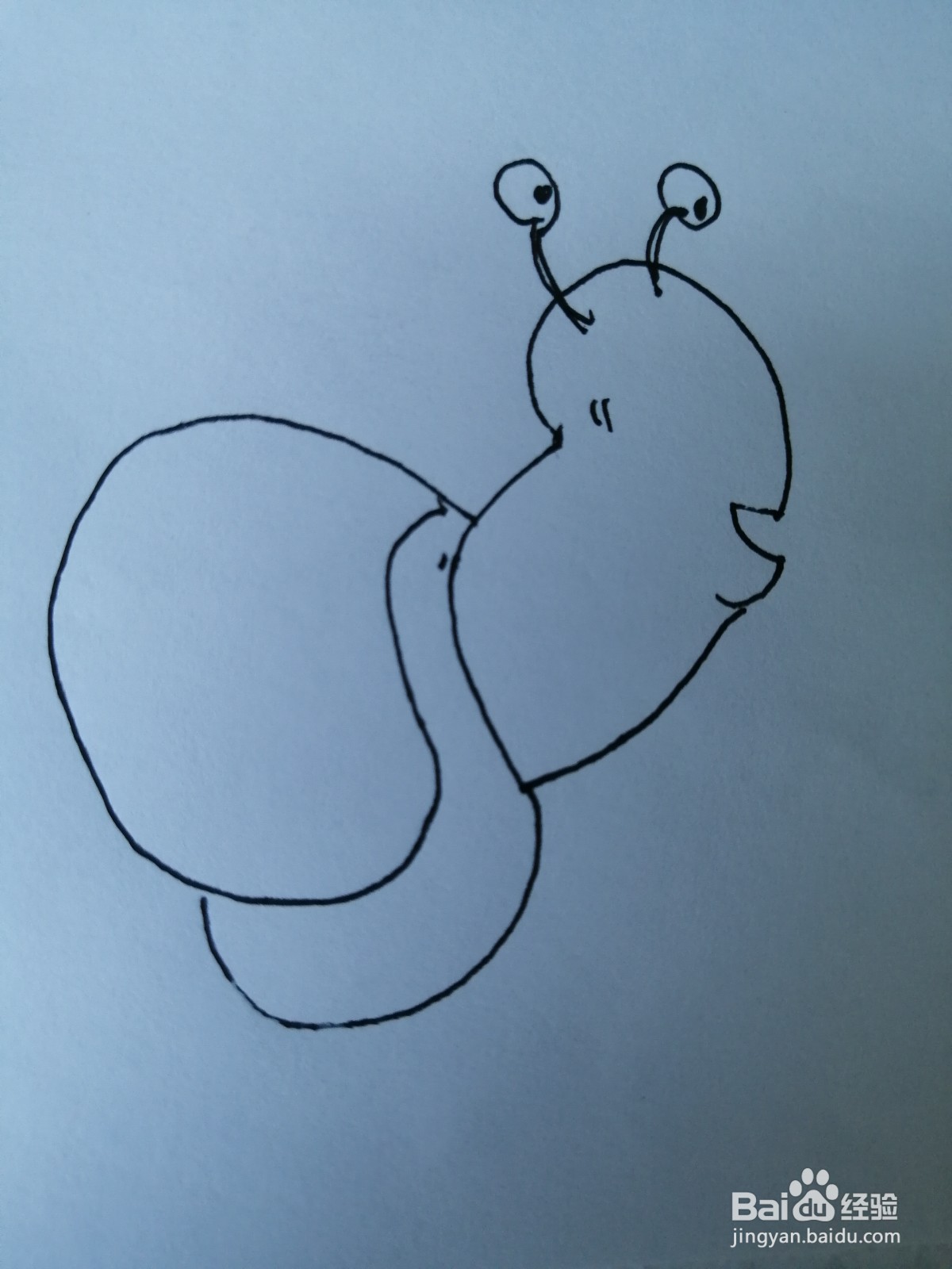 简笔画小蜗牛怎么画