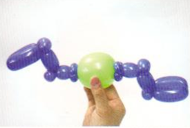 魔法气球造型系列之儿童脚踏车气球制作（上）