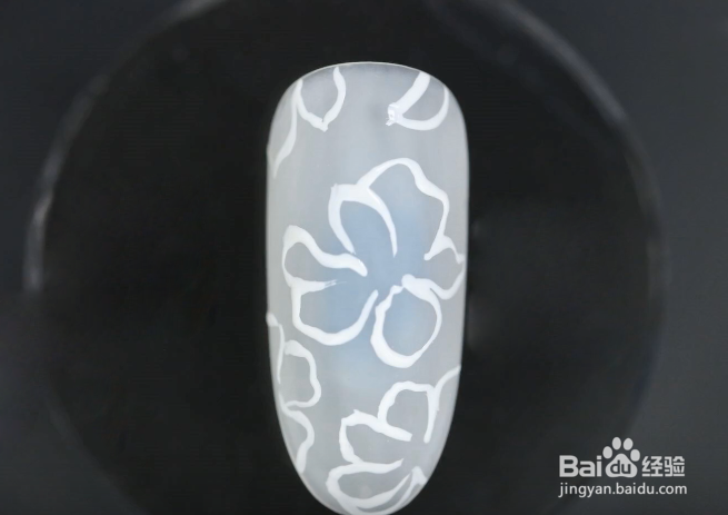 怎样做半透浮雕花美甲？