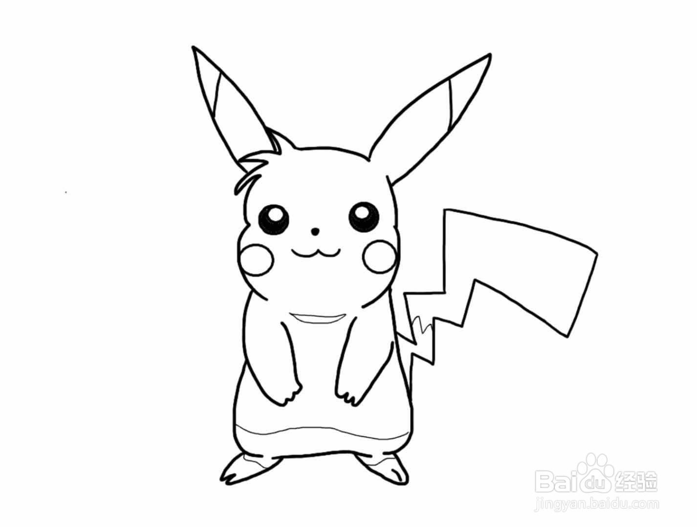 怎么画皮卡丘简笔画
