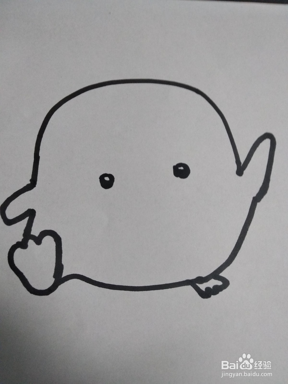 萌萌小鸡仔的简笔画