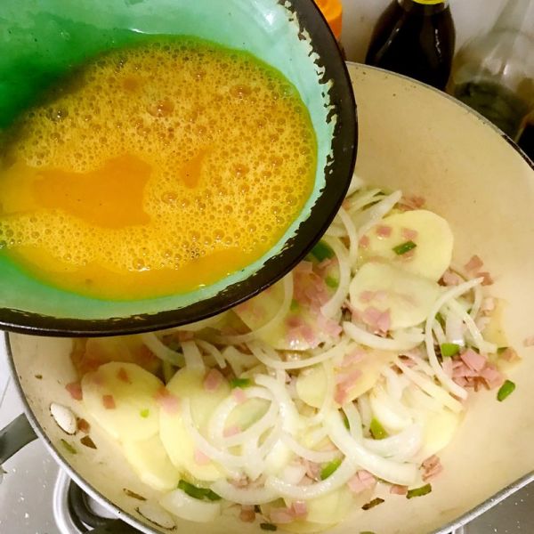火腿鸡蛋煎土豆
