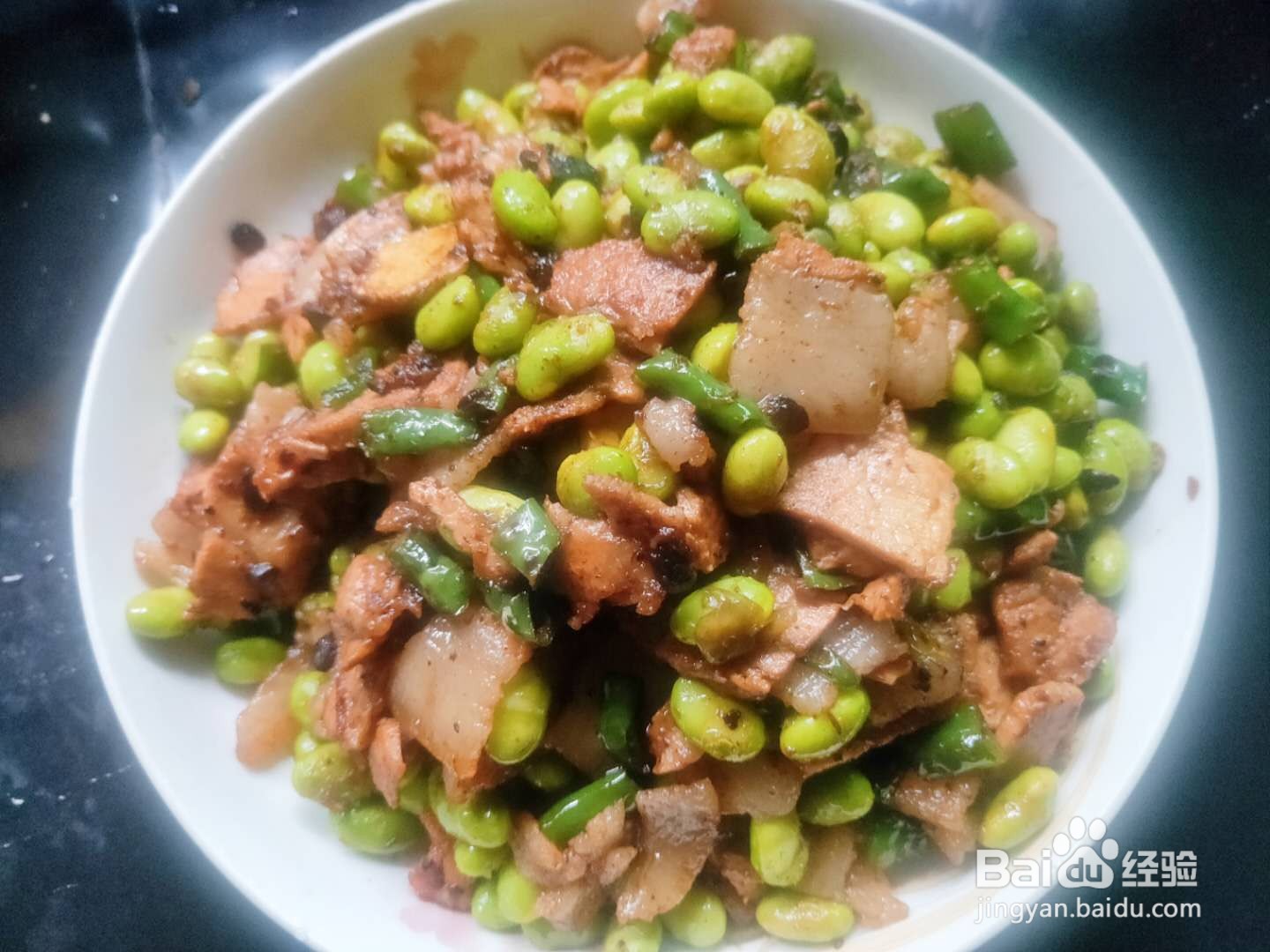尖椒青豆回锅肉---养生菜系列