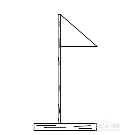 flash如何绘制一个旗子标记