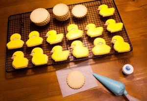 立体小鸭子糖霜饼干