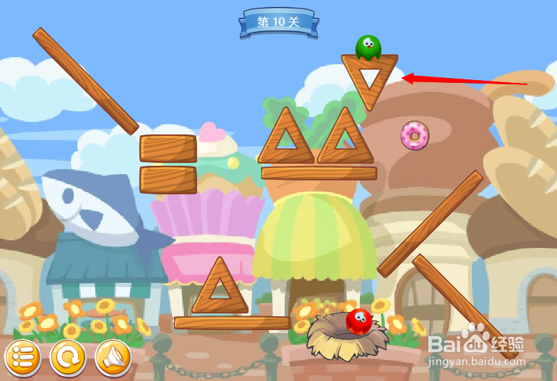 小游戏泡泡鸟历险记第10关