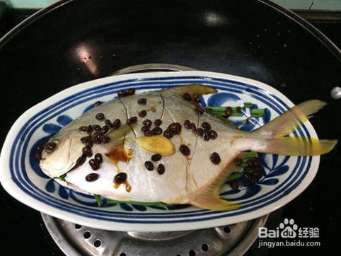 清蒸豆鼓金鲳鱼的做法