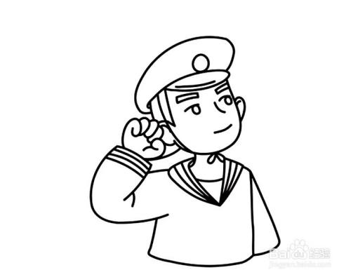 怎么画关于建军节主题的简笔画