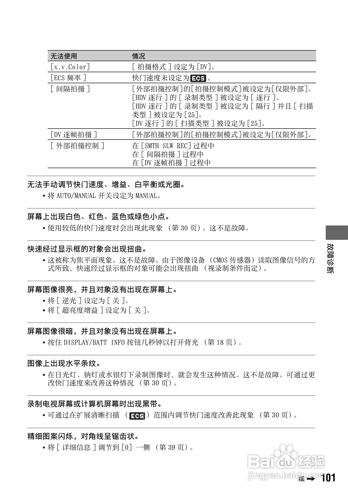 索尼HVR-Z7C数码摄像机使用说明书:[11]