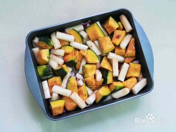 教你做南瓜年糕烤鸡腿