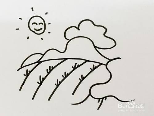 炎热的七月怎么画