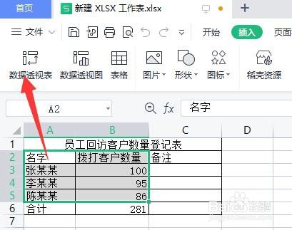 Excel表中怎么插入数据透视表
