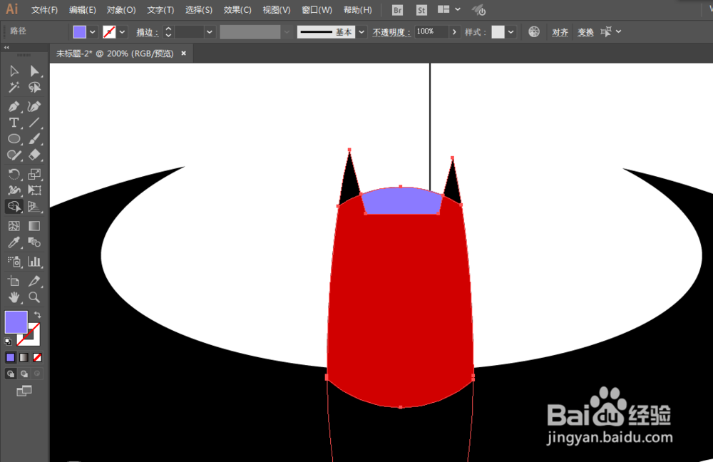 如何用ILLUSTRATOR绘制蝙蝠侠LOGO