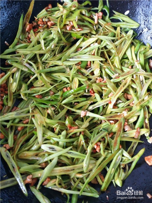 肉丁豆角怎么做