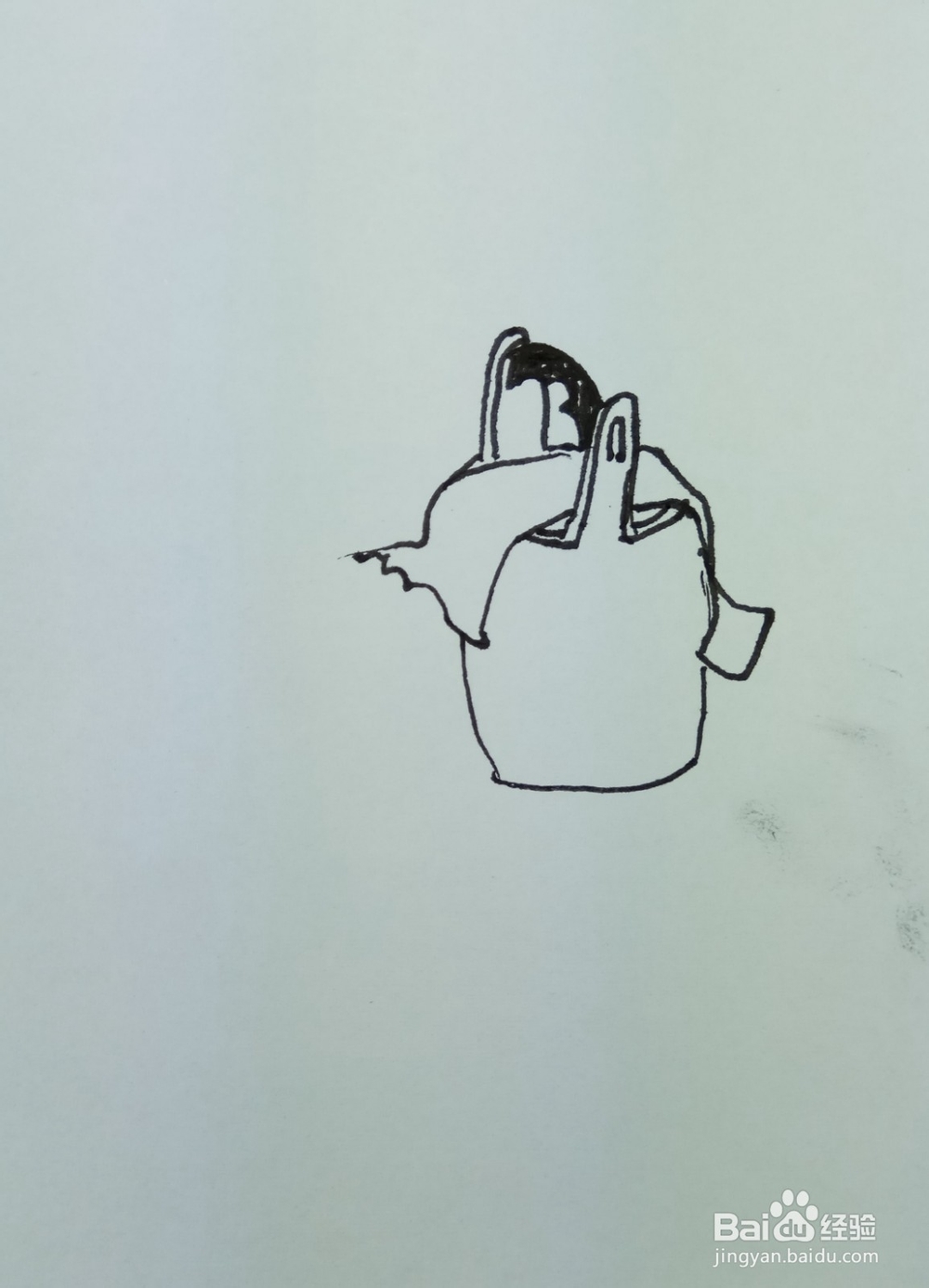 怎样画简笔画“盛好热汤的保温壶”