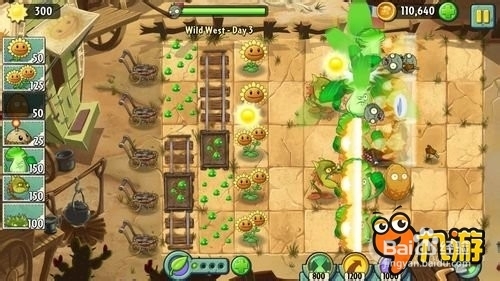 【图文】安卓ios《植物大战僵尸2》狂野西部第三