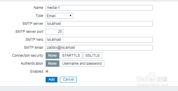 如何在zabbix中增加媒体类型？