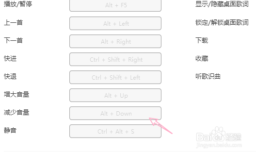 酷狗音乐如何查询减少音量快捷键