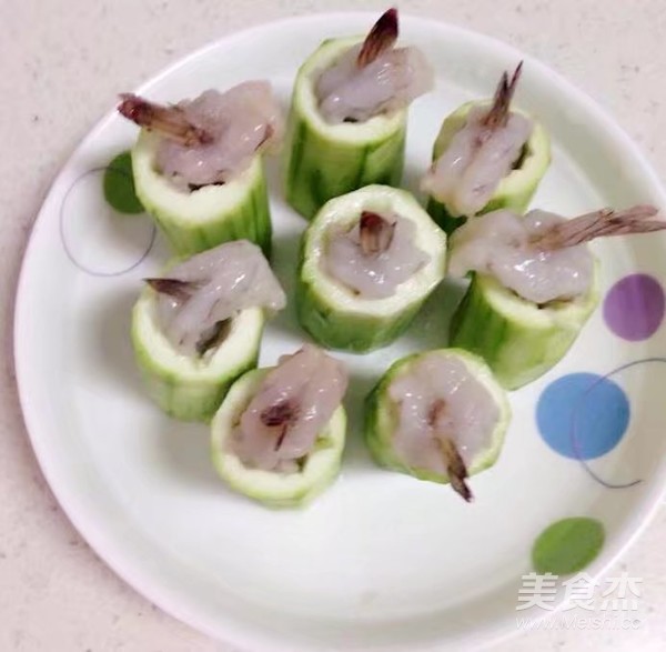蒜茸丝瓜鲜虾盅