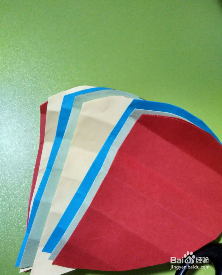 立体心形贺卡内饰
