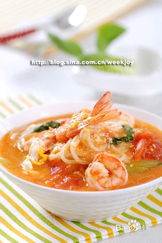 二伏,来个最鲜的面。【鲜虾番茄鸡蛋面】