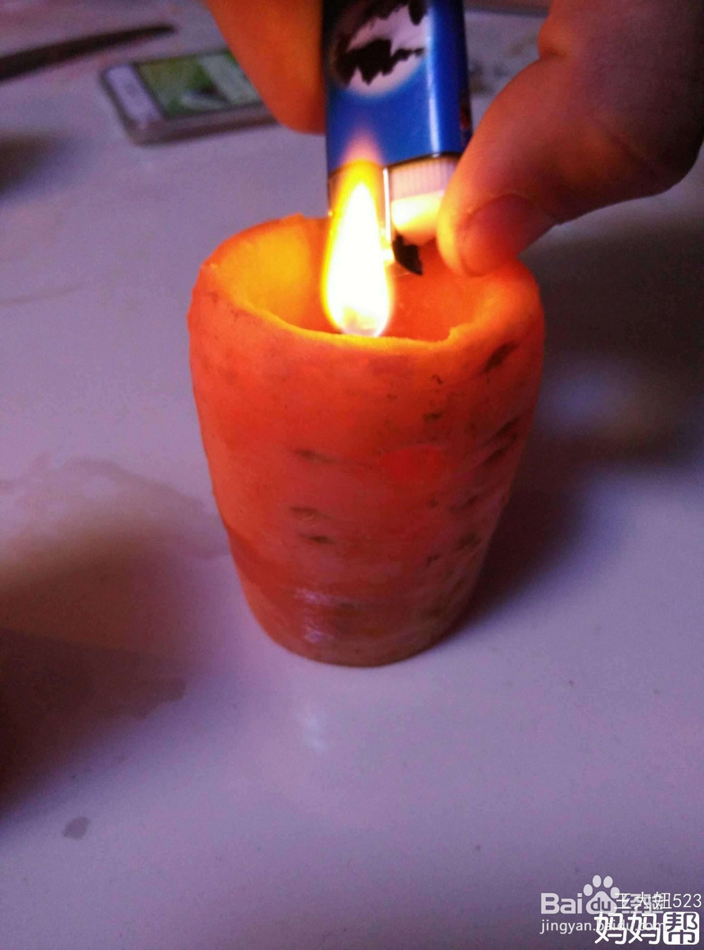 胡萝卜灯的做法