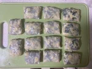 饺子皮韭菜鸡蛋盒子