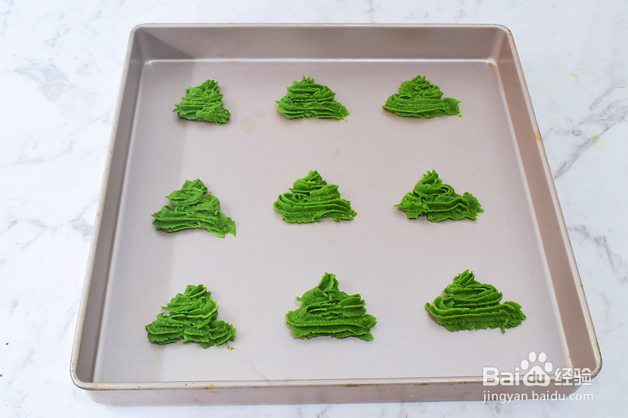 圣诞树饼干的做法