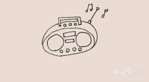 "老旧录音机"怎么画?