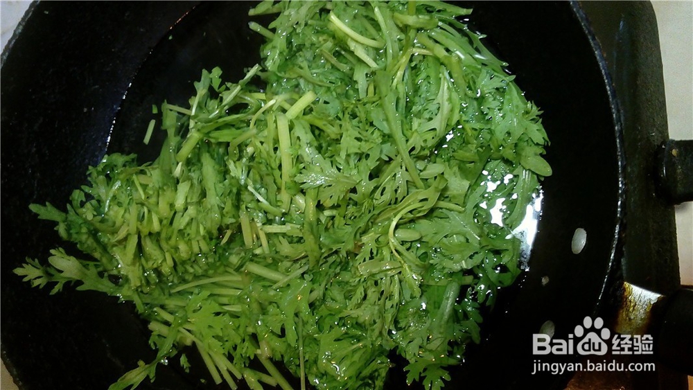 简易芝麻酱拌蒿子杆