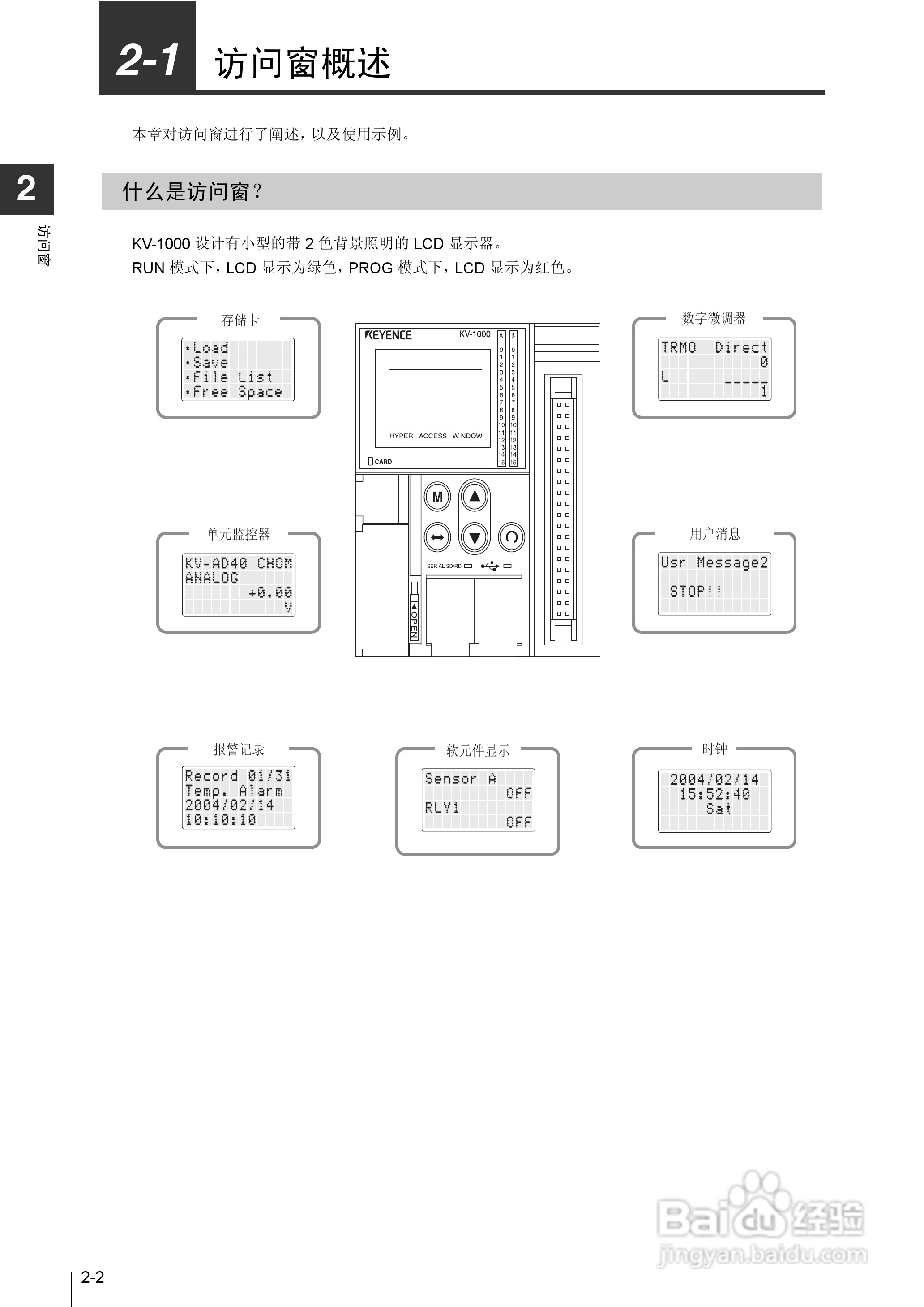 基恩士KV-1000系列高速多功能应用电力网络路由器说明:[8]