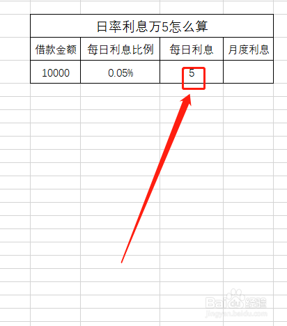 日率利息万5怎么算