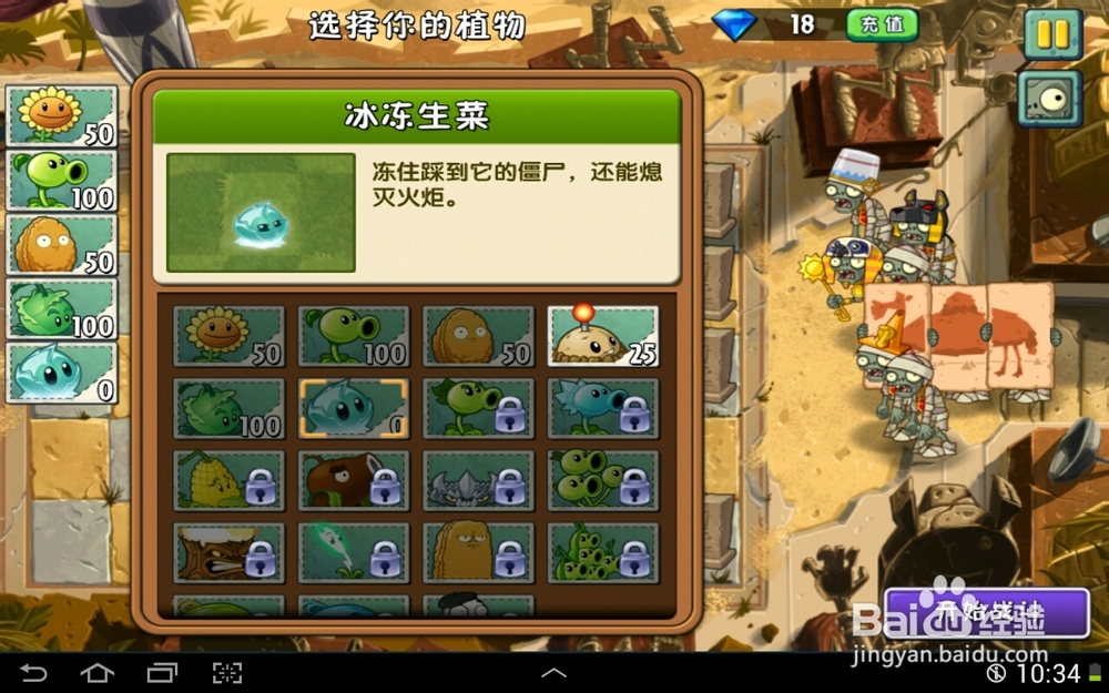 植物大战僵尸2神秘埃及种子保卫战第三天
