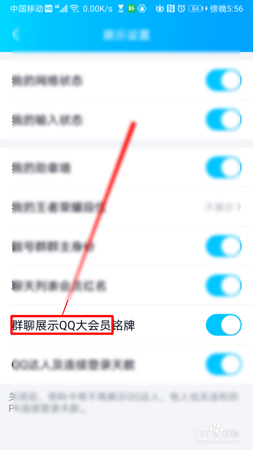 QQ怎么群聊展示QQ大会员
