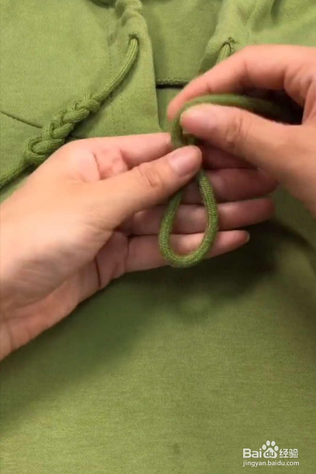 卫衣绳子的花样系法