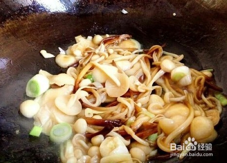 金针菇油麦菜的做法