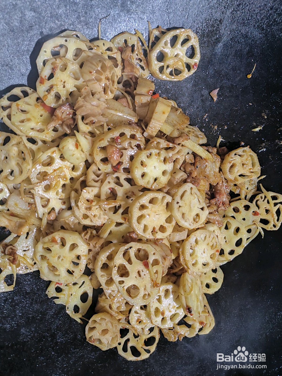 莲藕炒肉的做法