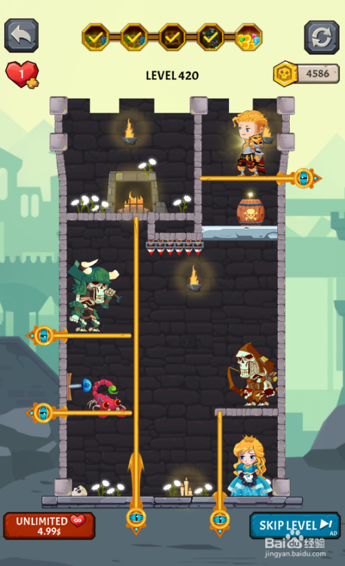 Hero Rescue Online 2的Level 420如何通关