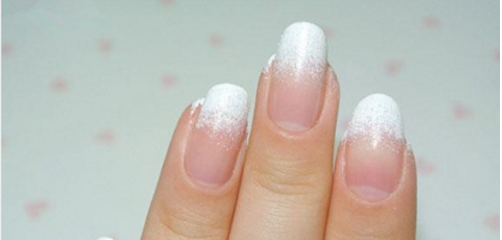 雪花法式美甲教程