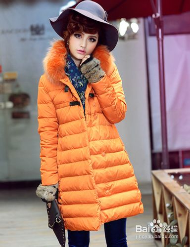 冬季毛毛保暖羽绒外套穿出暖暖的甜美