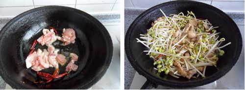 五花肉豆芽炖粉条